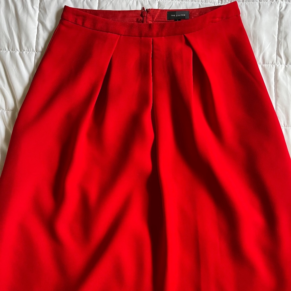 A line skirt, Red, size small, The Limited.